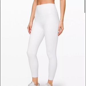 lululemon High-Rise Pant 25" white